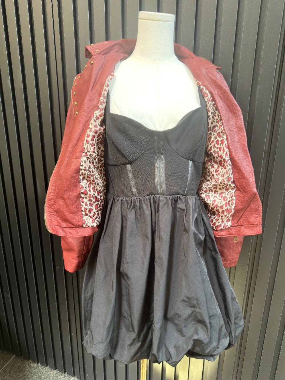 Dusty Red Mauve Structured Jacket Open Lapel Hip Length Blazer - Picture 1 of 2
